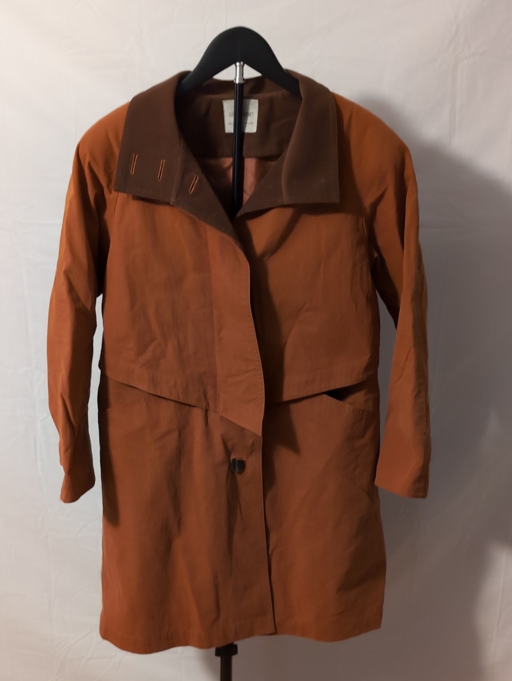 VTG Japanese Boutique Rust Brown Duster Trench Coat by K.House / So Flâne